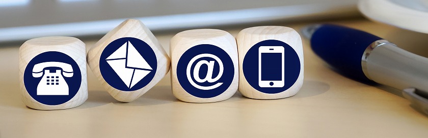 問い合わせ黒ブロック